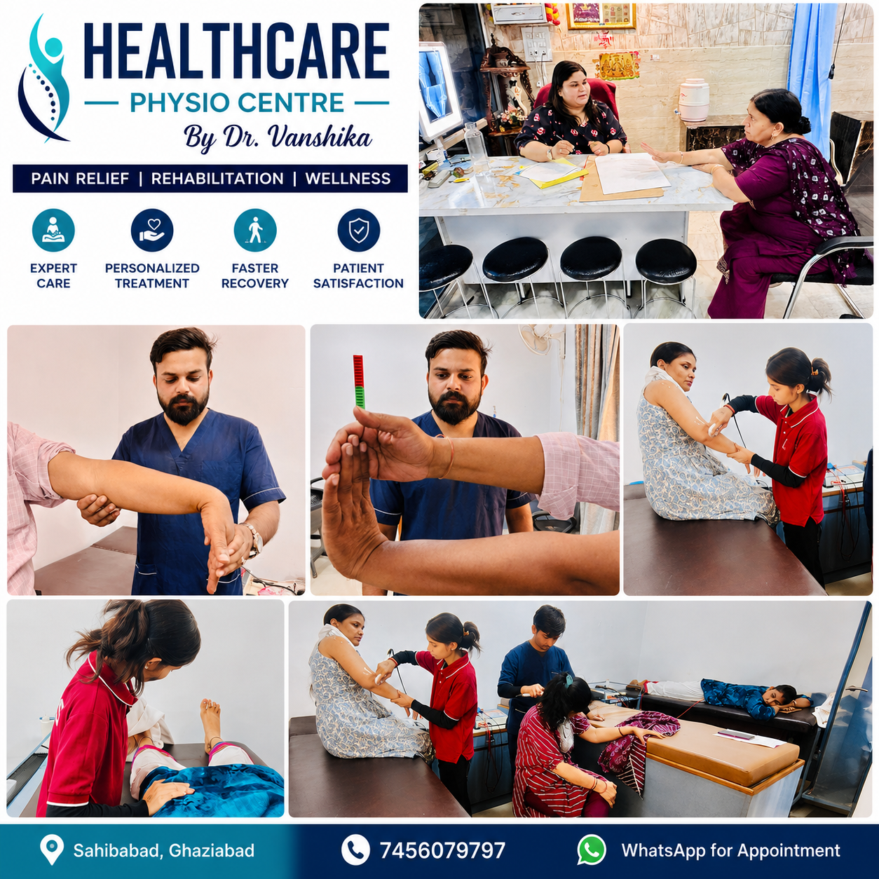 Healthcare Physio Centre clinic and treatment moments